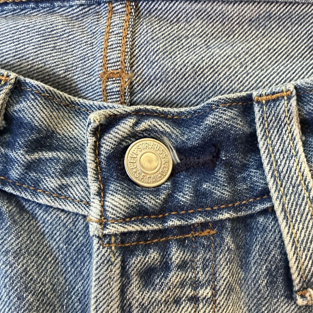 Levi’s Premium 90’s Women 501 Selvedge VTG Denim Big E Red Tab Jeans Med Wash 26 - Picture 10 of 16